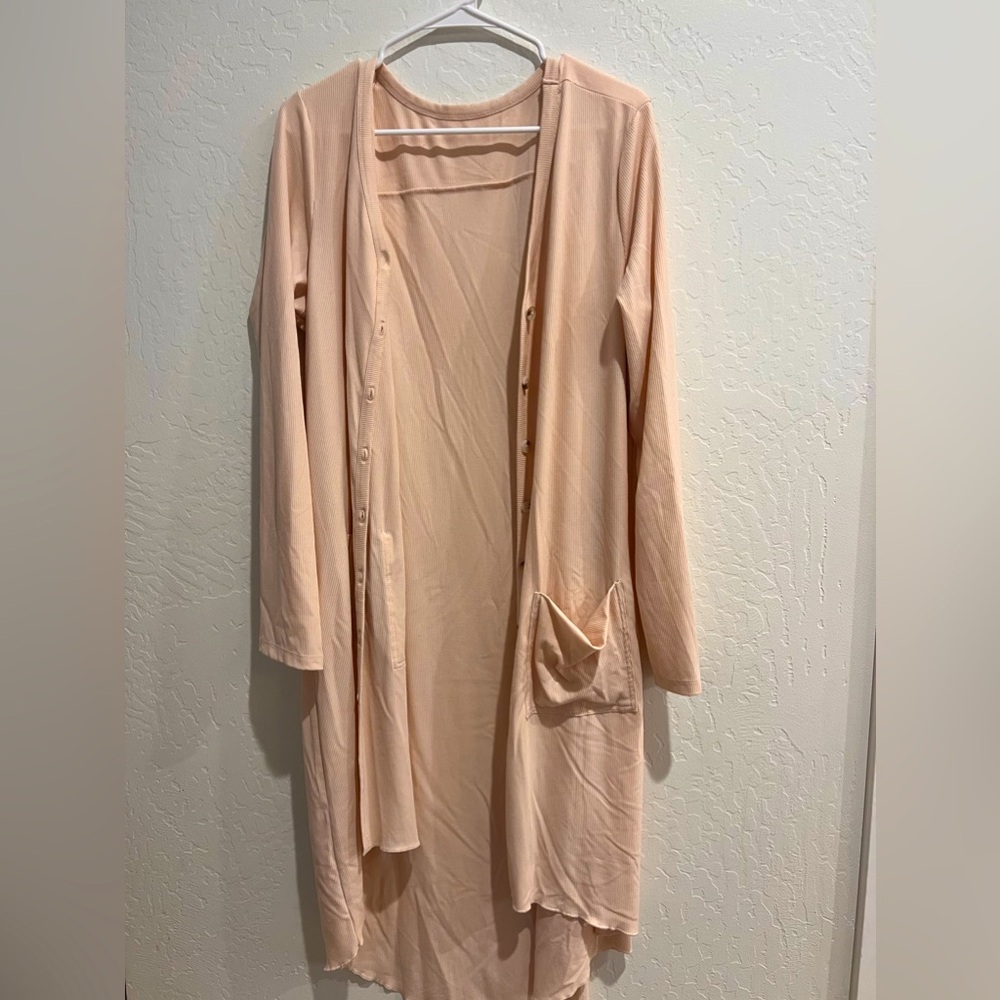 NWOT long button up cardigan size XL